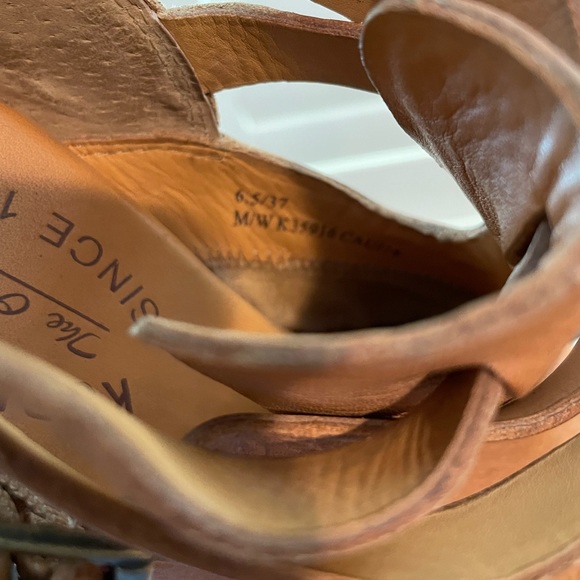 Kork-Ease Women's Stina clogs booties Size 6.5 Tan Brown Leather strappy shoe - Picture 8 of 10